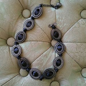 Beautiful black satin necklace.